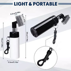 Pro Golf Club Cleaner with Retainer Clip and Squeeze Water Bottle