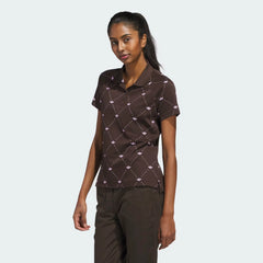 Adidas Women Originals Printed Trefoil Polo Shirt