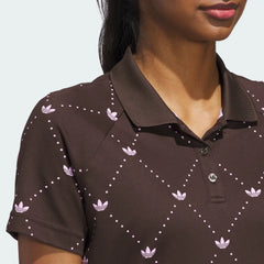 Adidas Women Originals Printed Trefoil Polo Shirt
