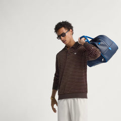 ADIDAS Originals Men Velour Long Sleeve Polo