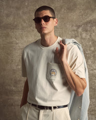 Malbon Golf Men Citron Pocket T-shirt