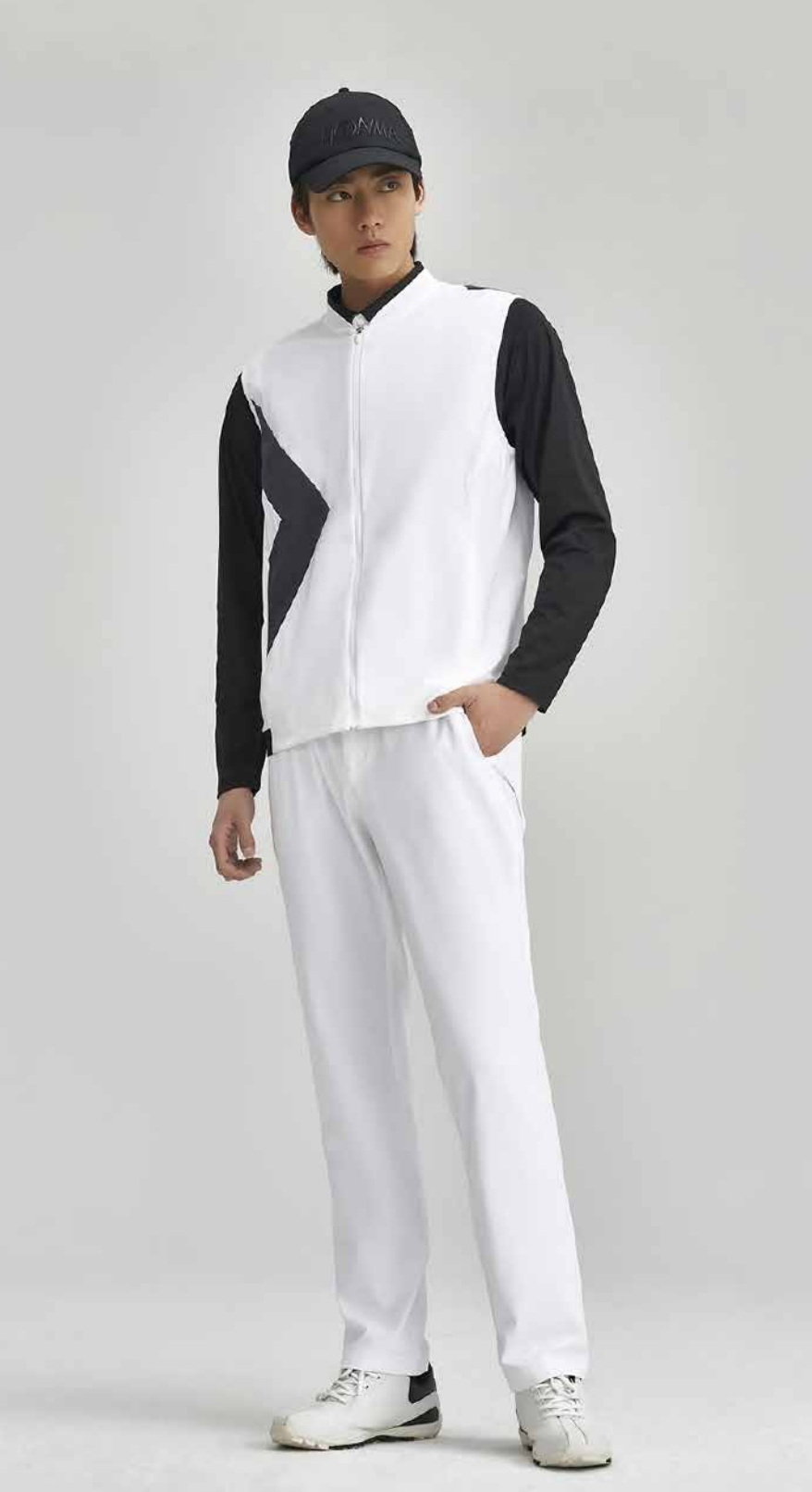 HONMA 23SS MEN'S WATER REPELLENT VEST WHITE