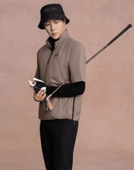 HONMA New Textured Fabric Warm & Cozy Men's Zip-up Jacket