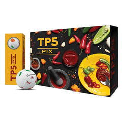 Taylormade 2025 TP5 pix Peppers Golf Balls Dozen Pack