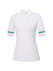 W.ANGLE SS22 WOMEN SKIRT TISSUE SHORT SLEEVE SWEATER WHITE