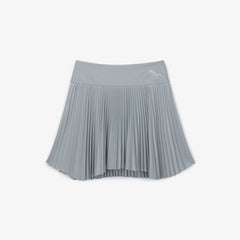 SOUTHCAPE S22 WOMEN METALLIC JERSEY PLEATED SKIRT SILVER