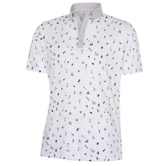 GALVIN GREEN MIRO BREATHABLE SHORT SLEEVE SHIRT WHITE