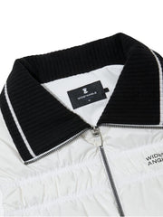 W.ANGLE Women's TO Shirring Point Polo Down Vest