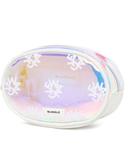 W.ANGLE SS22 PRISM TRANSPARENT HIP BAG OSFA WHITE
