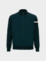 W.ANGLE Men's TO Woven Hybrid Full Zip Sweater