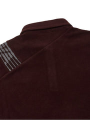 W.ANGLE Men's TO Jacquard Sweater Color Block Polo T-Shirt