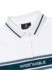 W.ANGLE Women's TO Knit Hybrid Polo Shirt L