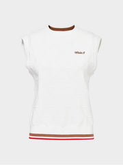 W.ANGLE Women's CO Full-Panel Pattern Round Vest