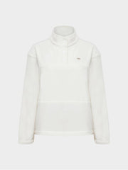 W.ANGLE Women's Co Woven Mix Fleece Sweatshirt