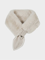 W.ANGLE Women's CO Knit Fur Neck Warmer