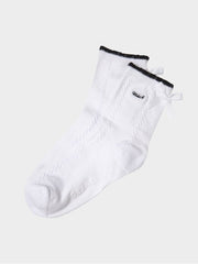 W.ANGLE Women's CO Chain Ribbed Mid Socks