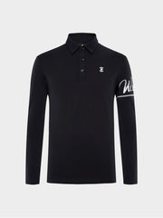 W.ANGLE Men's TO Sleeve Point Fleece Polo T-Shirt