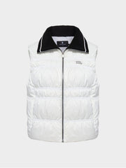 W.ANGLE Women's TO Shirring Point Polo Down Vest