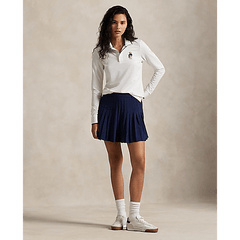 Ralph Lauren RLX Women Long-sleeve Tour Pique Val Novelty Bear Polo