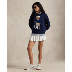 Ralph Lauren RLX Women Polo Bear Crewneck Sweater