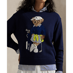 Ralph Lauren RLX Women Polo Bear Crewneck Sweater