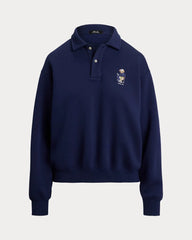 Ralph Lauren RLX Women Polo Bear Fleece Long-Sleeve Polo Shirt