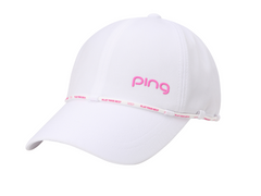 PING KOREA 23SS WOMEN LOGO BELT BACK RIBBON CAP