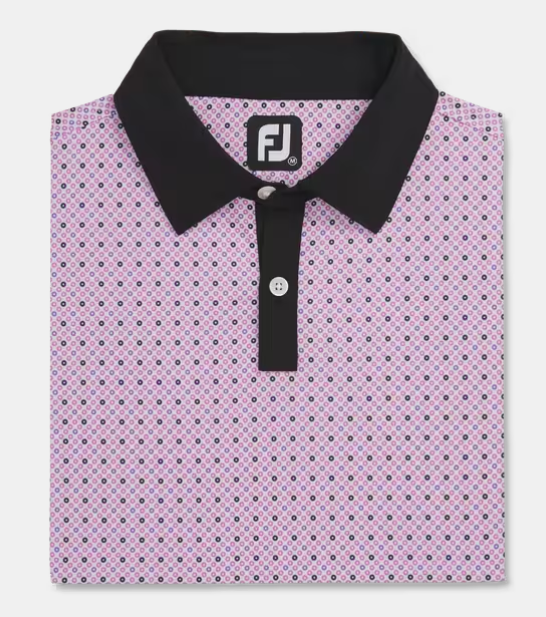 Footjoy golf shirt 2025 with logo on collar