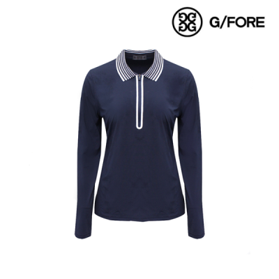G/FORE 23SS WOMEN FEATHERWEIGHT SILKY ZIP NAVY