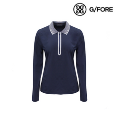 G/FORE 23SS WOMEN FEATHERWEIGHT SILKY ZIP NAVY