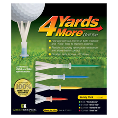 GREEN KEEPERS 4 YARDS MORE GOLF TEES VARIETY PACK