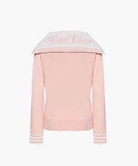 FAIRLIAR FW22 WINDBLOCK SHAWL COLLAR ZIPUP KNIT