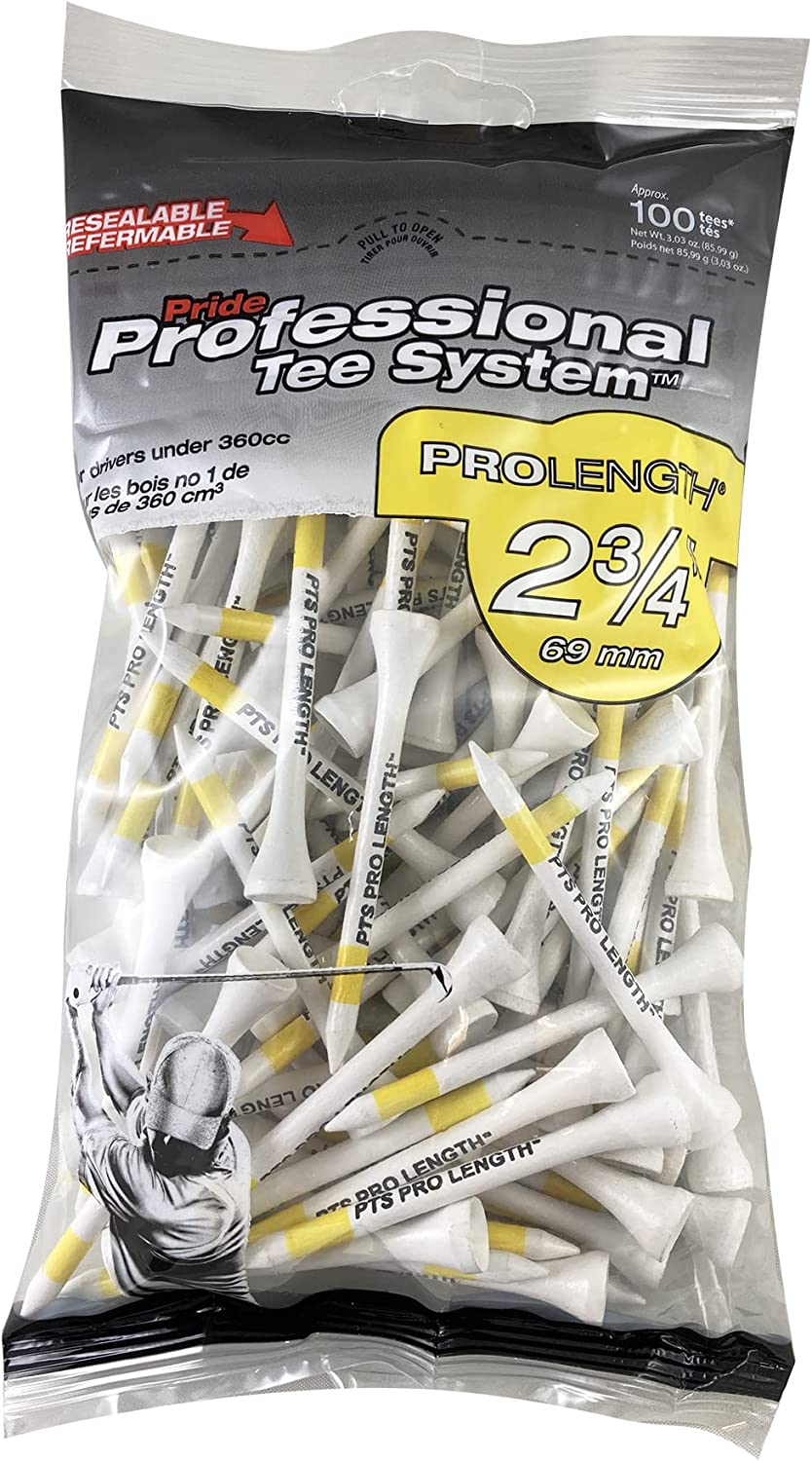 PRIDE PROFESSIONAL TEE SYSTEM 2 3/4" 100 WHITE