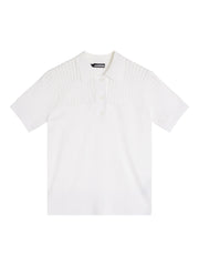 J.LINDEBERG 23SS WOMEN ZETA KNITTED SHIRT WHITE