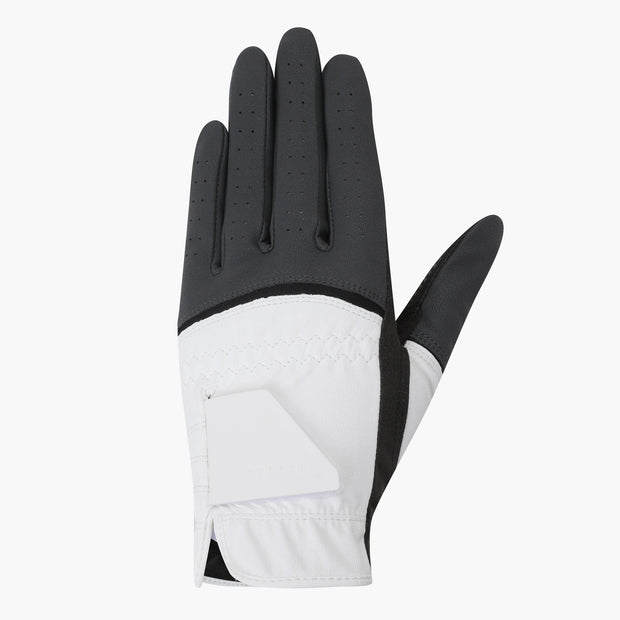 DESCENTE WOMEN 360 GRIP LEFT HAND GLOVE WHITE BLACK