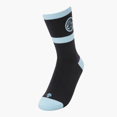 DESCENTE WOMEN CHARACTER QUARTER SOCKS BLACK BLUE