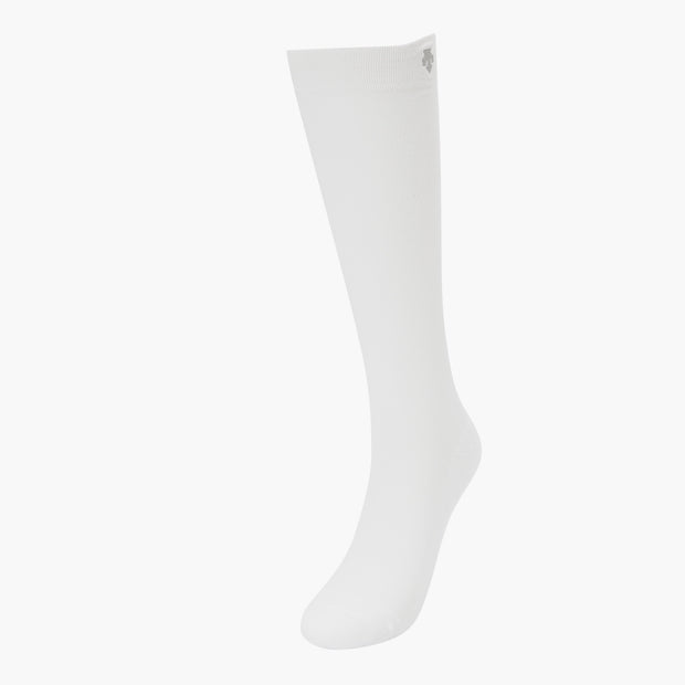 DESCENTE WOMEN BASIC KNEE SOCKS WHITE