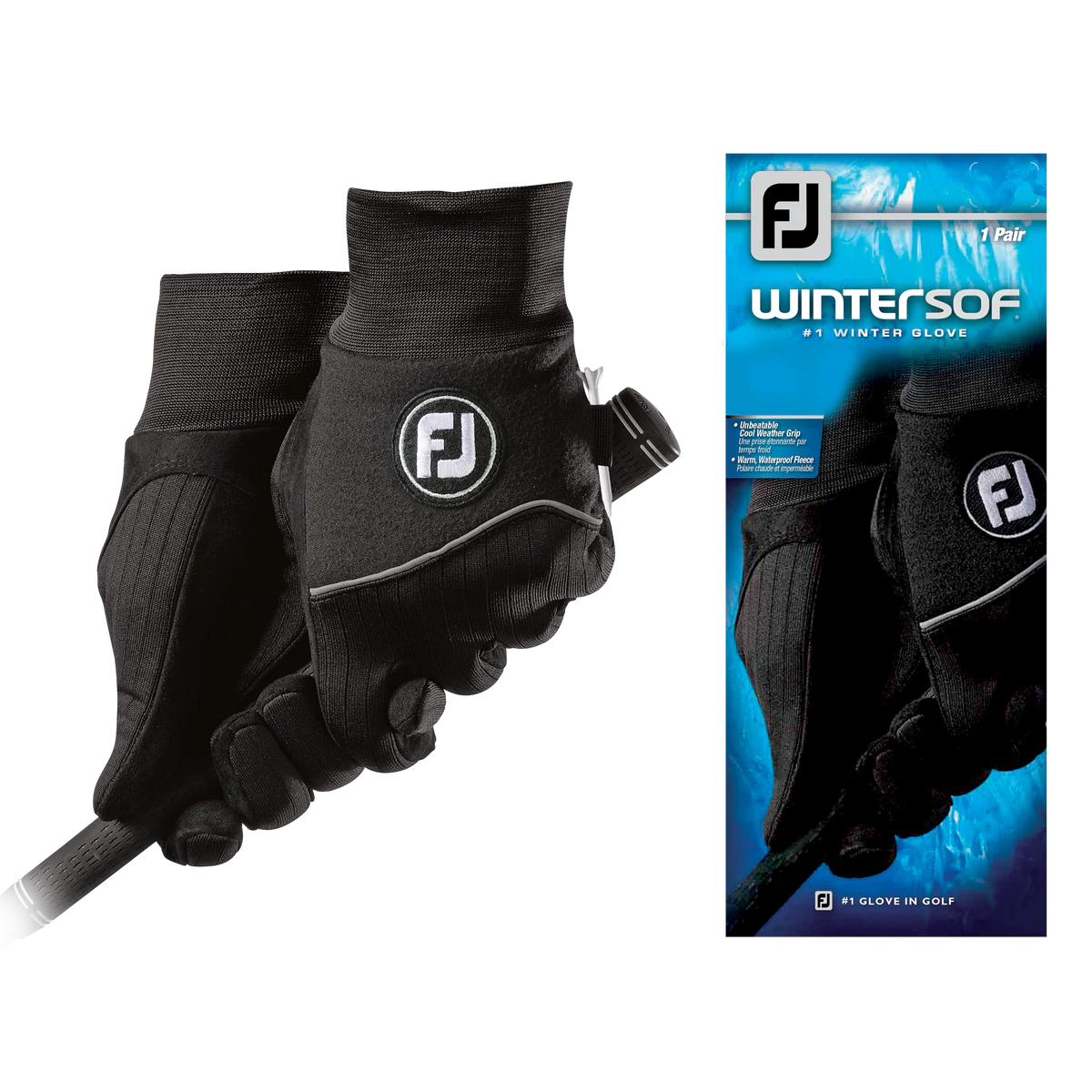 FOOTJOY MEN WINTERSOF GLOVES PAIR BLACK
