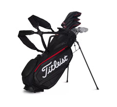 TITLEIST PREMIUM STAND BAG BLK/BLK/RED