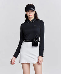 FAIRLIAR WOMEN SPLIT BEADED SKIRT