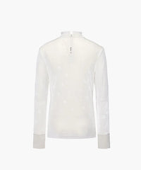 FAIRLIAR FW22 VELOUR LACE TURTLENECK TSHIRT