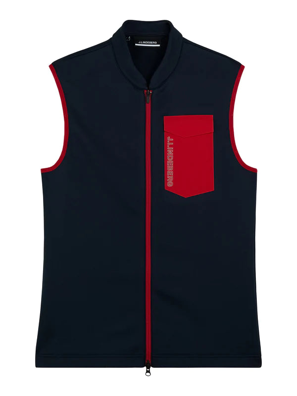 J.LINDEBERG FW22 MEN NESO VEST MID LAYER 6855 JL Navy