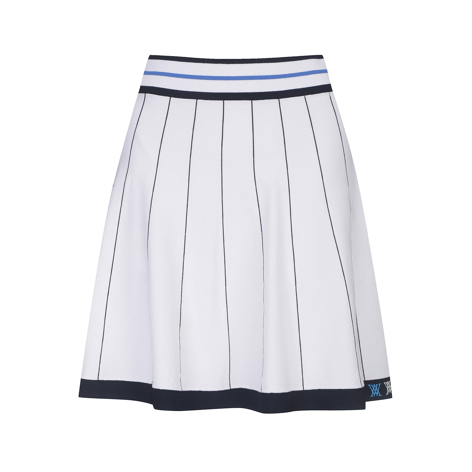 ANEW 23SS WOMEN PREPPY SET-UP SKIRT WHITE