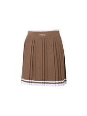 W.ANGLE FW22 WOMEN COMFORT SWEATER PLEATED CULOTTES CAMEL