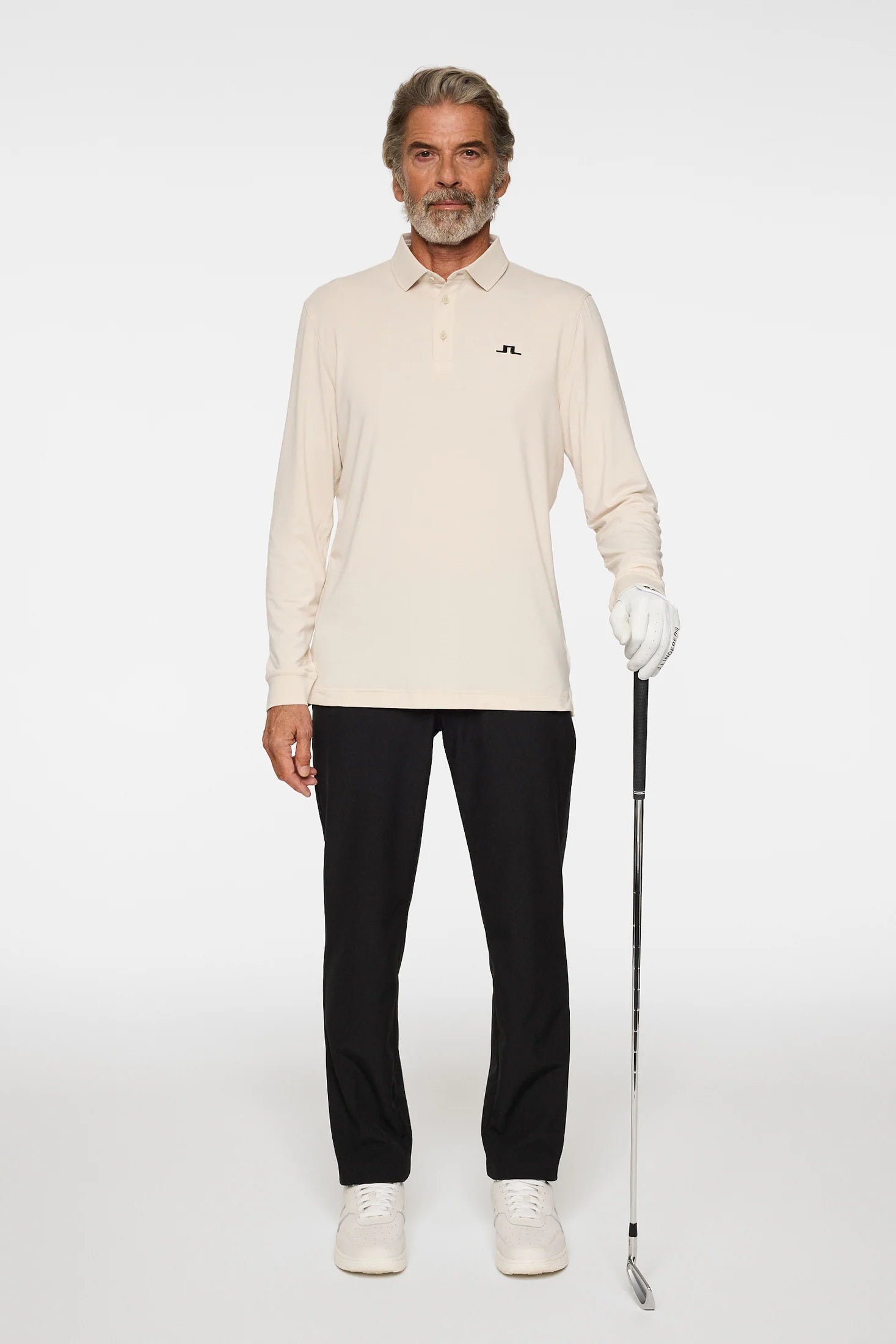 J.Lindeberg Men Florian Long Sleeve Polo