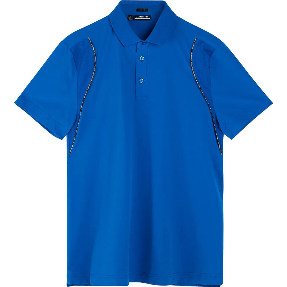 J.LINDEBERG 23SS MEN CHIP SLIM FIT POLO LAPIS BLUE