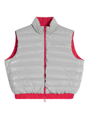 J.LINDEBERG 23FW WOMEN ISLA REVERSIBLE VEST SILVER