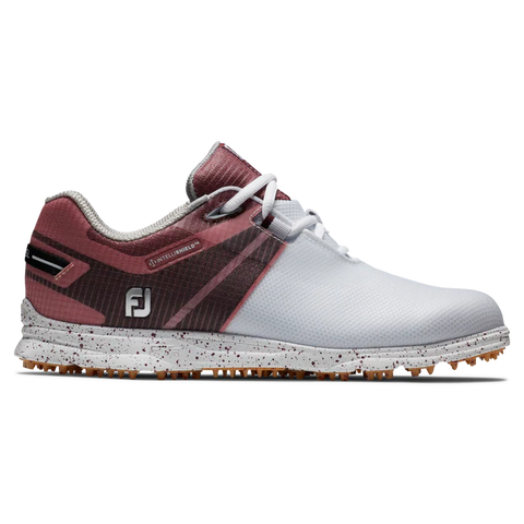 FOOTJOY WOMEN'S PRO SL SPORT SHOES White/Burgundy Medium