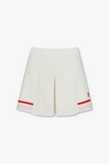 WAAC 23FW WOMEN'S CABLE PLEATS KNIT SKORT WHITE