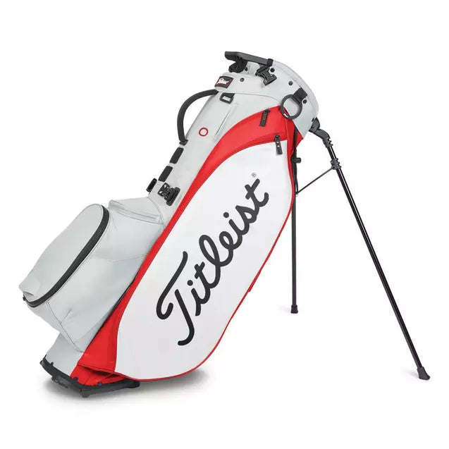 TITLEIST PLAYERS 5 STAND BAG GRAY/RED/WHITE - Par-Tee Golf